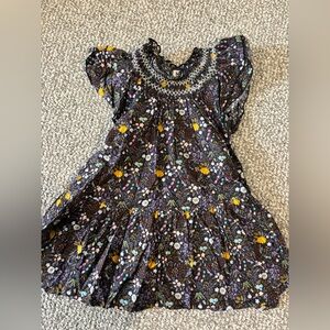 Floral Kids Dress with Ruffled Sleeves